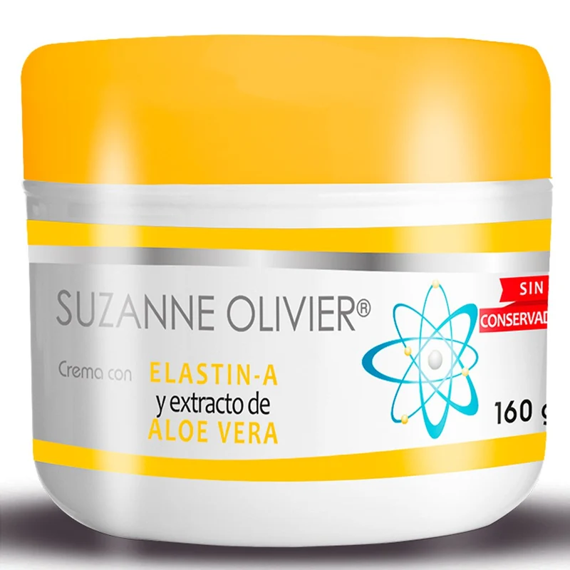 Crema Facial Humectante con Elastina Extracto de Aloe Vera de 160 g