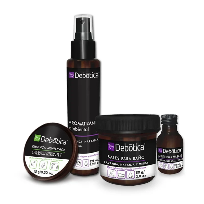 Kit Spa Masaje Relajación Aceite Sales Aromatizante Anteii