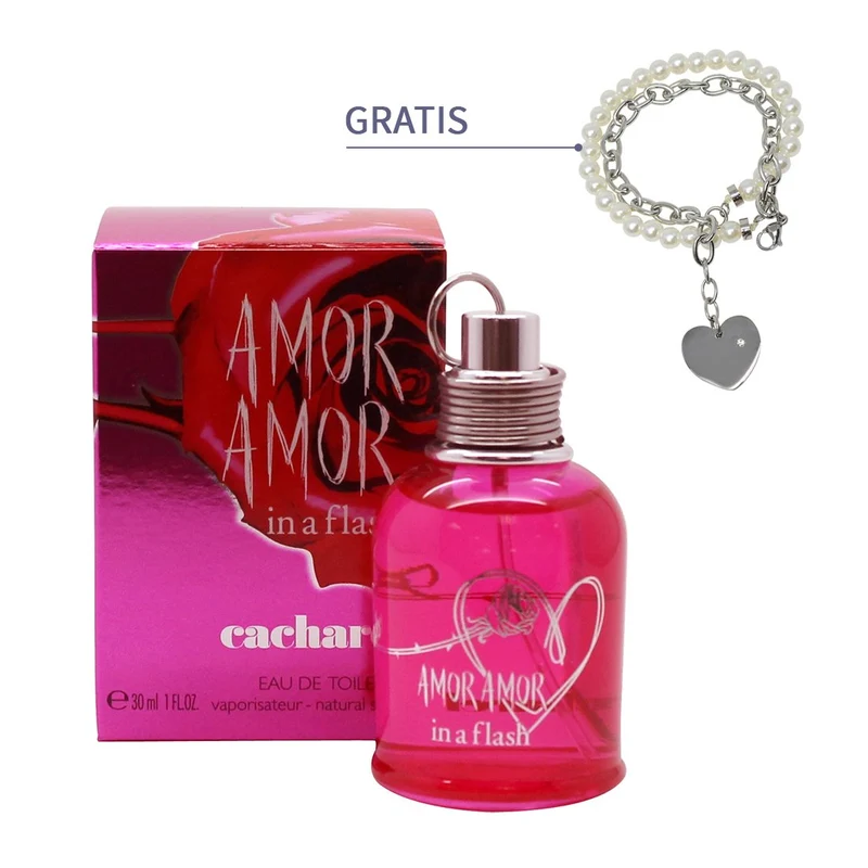 Perfume Cacharel Amor Amor In A Flash para Dama 100ml Pulsera Gratis