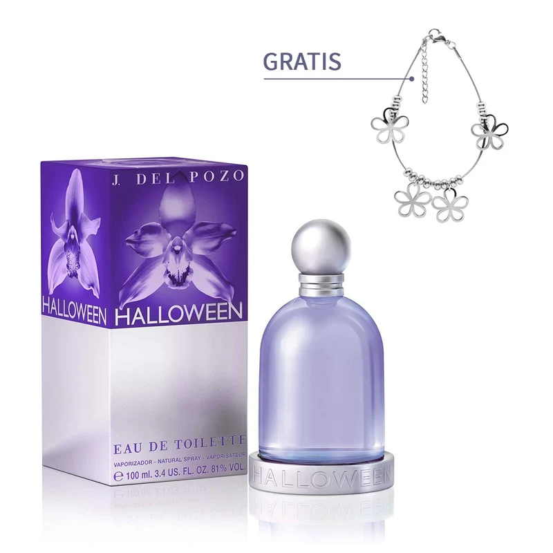 Perfume Halloween J. Del Pozo Original Para Dama 100ml Pulsera Gratis
