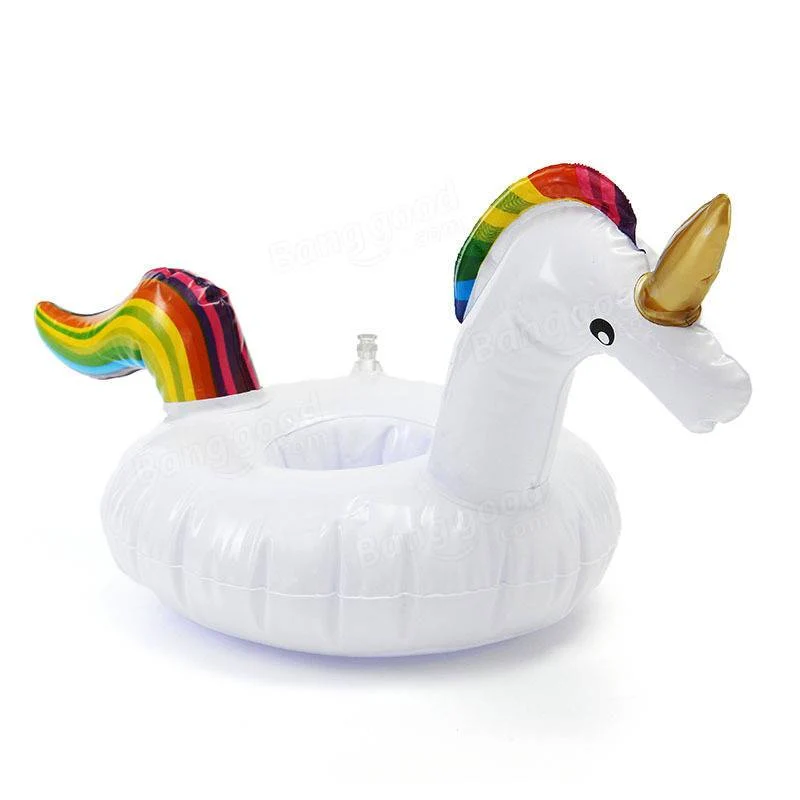 Soporte de Bebidas Inflable Unicornio