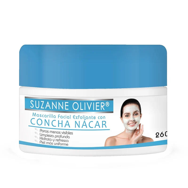 Mascarilla Facial Aclaradora Concha Nacar Exfoliante Anteii