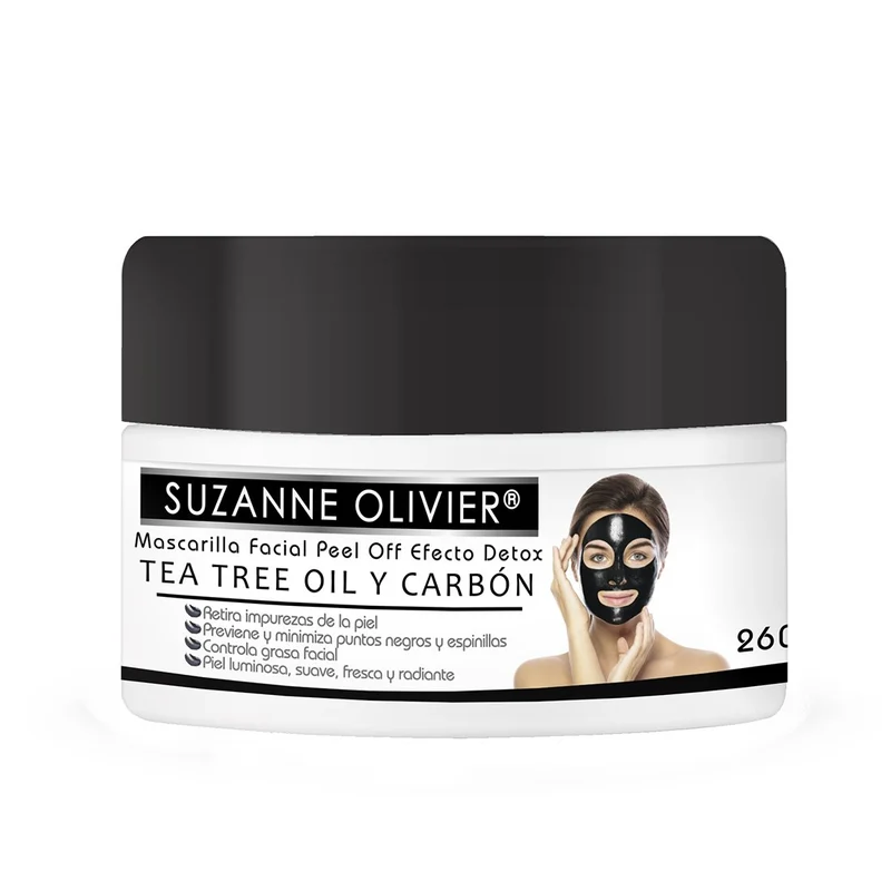 Mascarilla Facial Peel Off Efecto Detox Tea Tree Oil y Carbón Elimina Impurezas Anteii