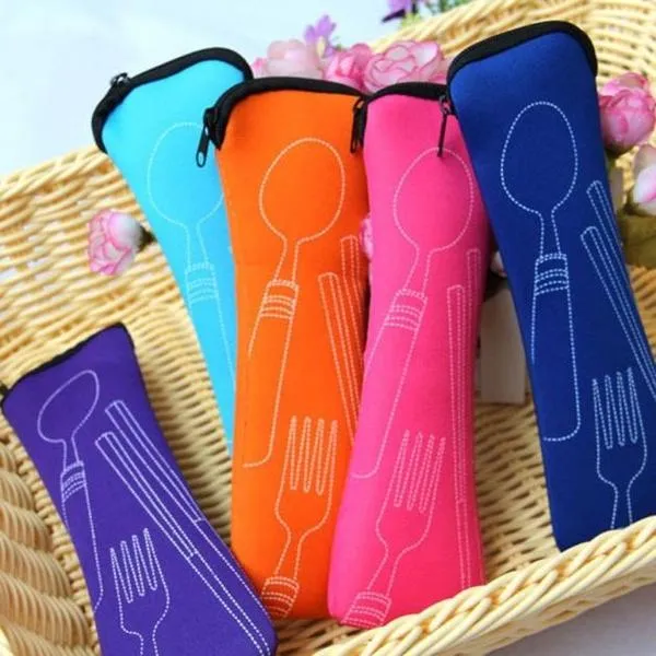 Estuche para Cubiertos Cuchara Tenedor Portable