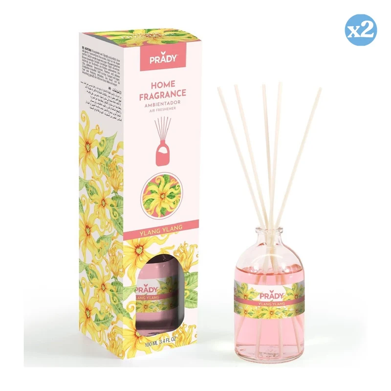 Pack 2x - MIKADO AMBIENTADOR YLANG - YLANG 100ML - Prady