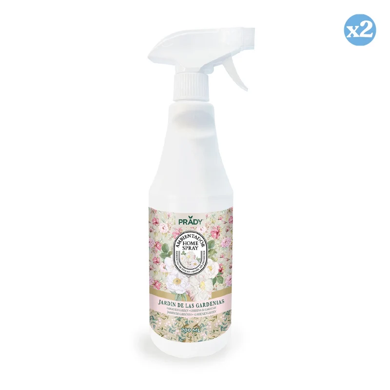 Pack 2x - AMBIENTADOR HOME SPRAY JARDIN DE GARDENIAS 700 ML - Prady