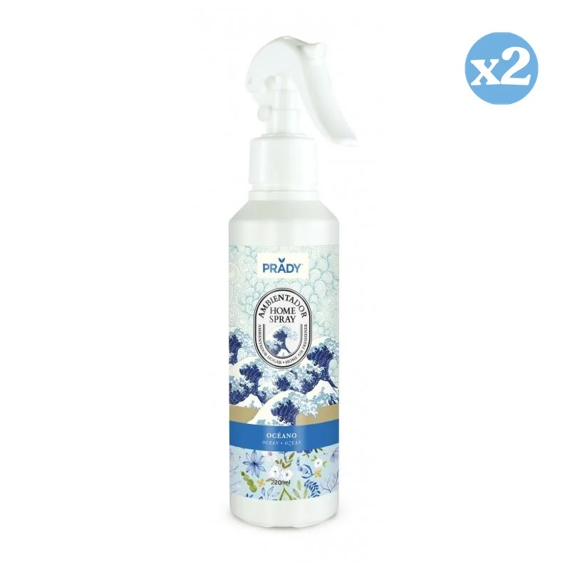 Pack 2x - AMBIENTADOR HOME SPRAY OCEANO 220ML - Prady