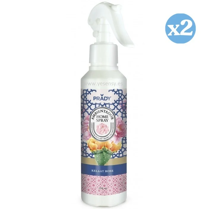 Pack 2x - AMBIENTADOR HOME SPRAY KELAAT ROSE 220 ML - Prady