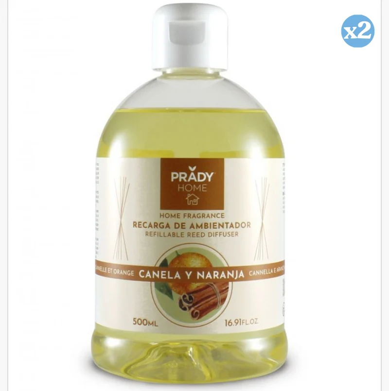 Recambio Mikado 500 ml | Ambientador en Formato Ahorro para Difusores con Varillas - Prady