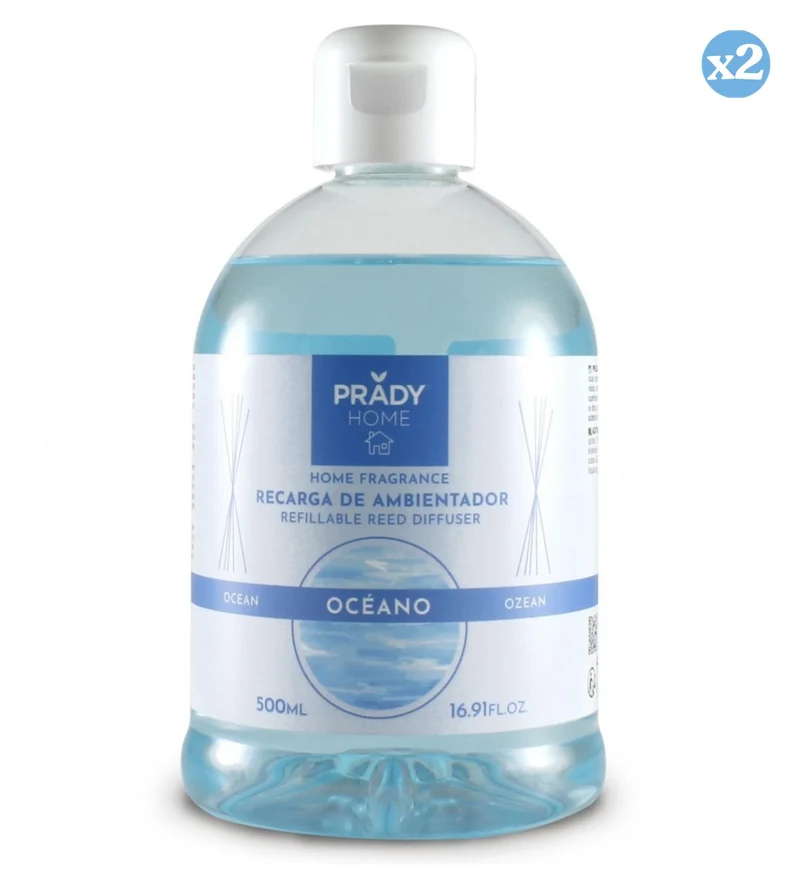 Recambio Mikado 500 ml | Ambientador en Formato Ahorro para Difusores con Varillas - Prady