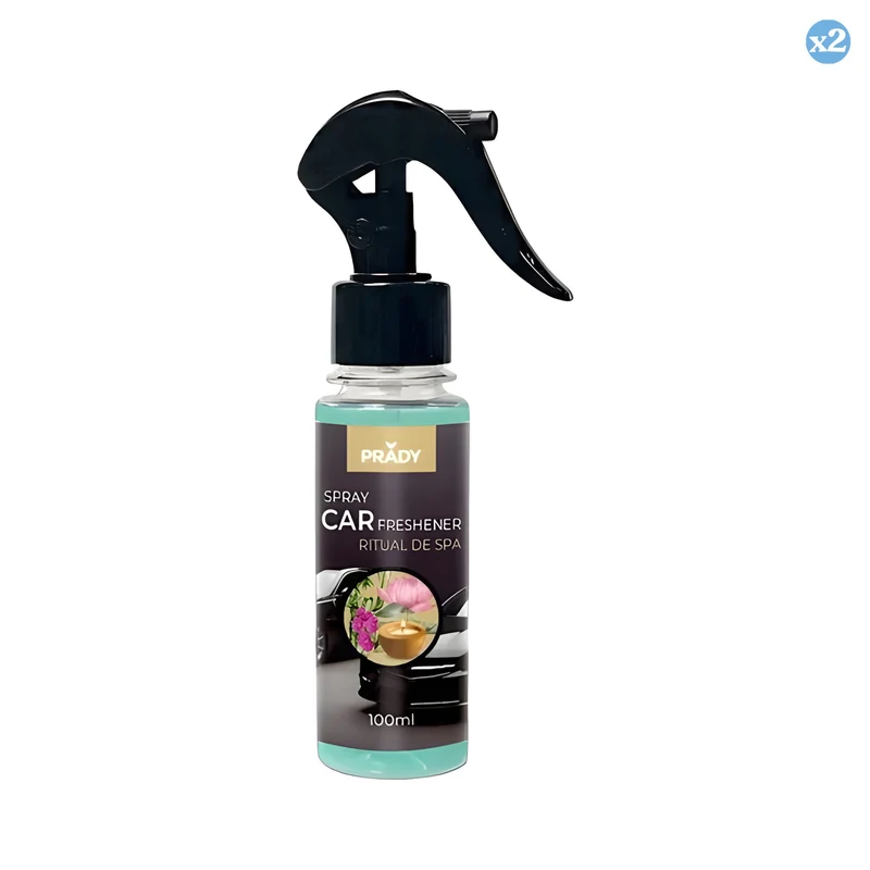 Ambientador de Coche en Spray – 100 ml – Prady | 7 Aromas Frescos y Duraderos - Prady