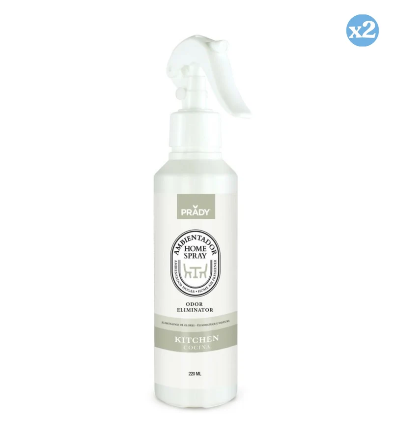 Ambientador Home Spray Eliminador de Olores – 220ml - Prady