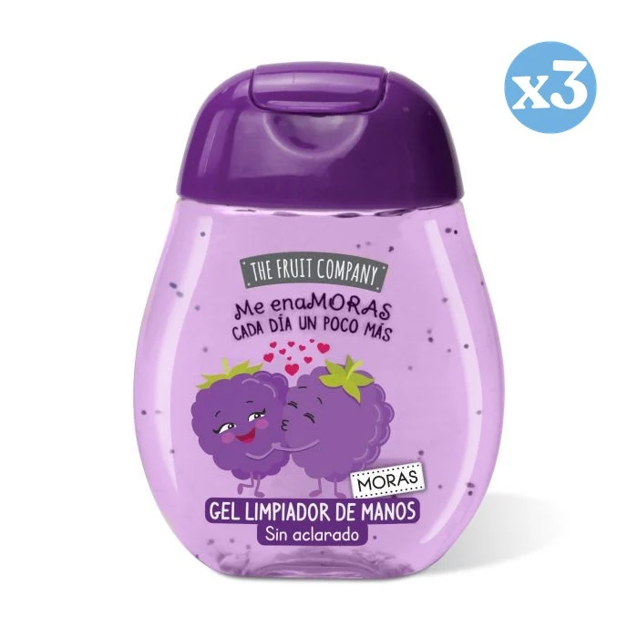 Pack 3x - GEL LIMPIADOR DE MANOS MORAS - THE FRUIT COMPANY - The Fruit Company