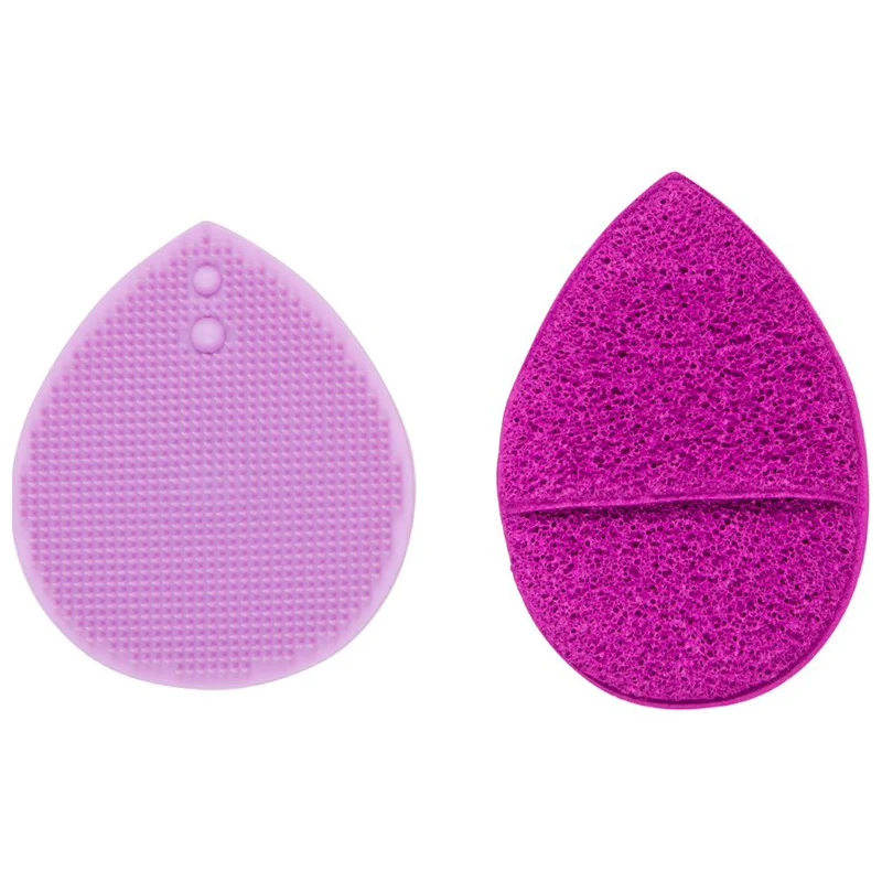 Esponja Exfoliante de Limpieza Facial - Cleansing Sponge Facial Exfoliators Duo (purple) - Cala