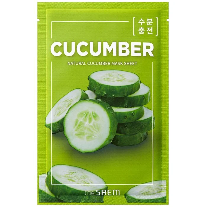 Mascarilla Pepino - Natural Cucumber Mask Sheet 21ml - The Saem
