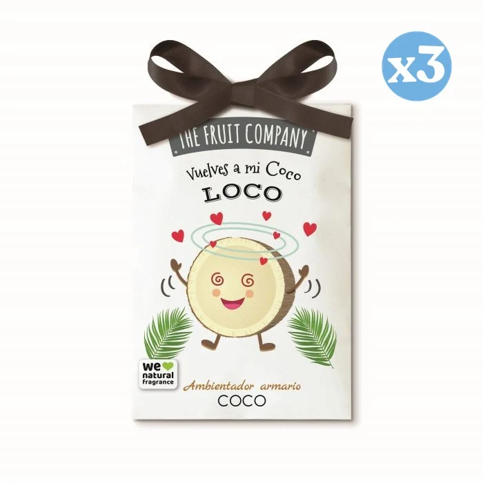 Pack 3x - Ambientador armario coco - The Fruit Company - The Fruit Company