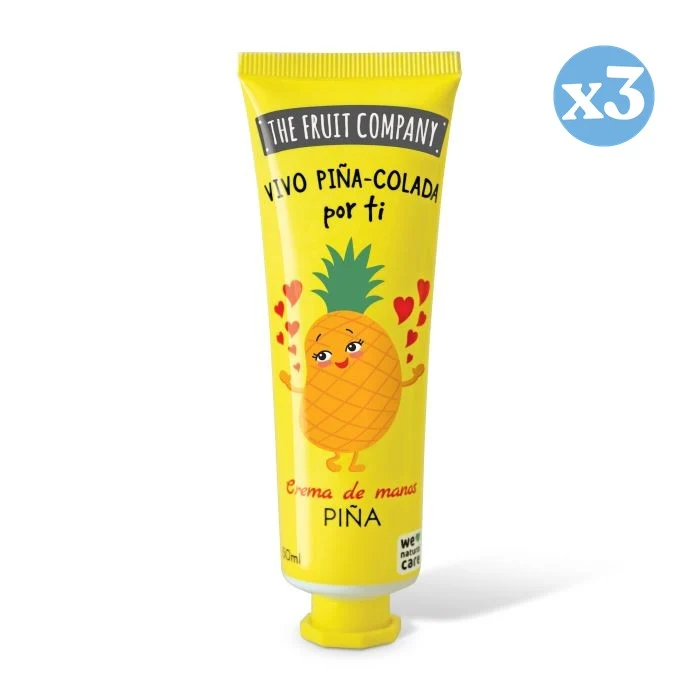 Pack 3x - Crema de Manos 50 ml - Piña - The Fruit Company - The Fruit Company