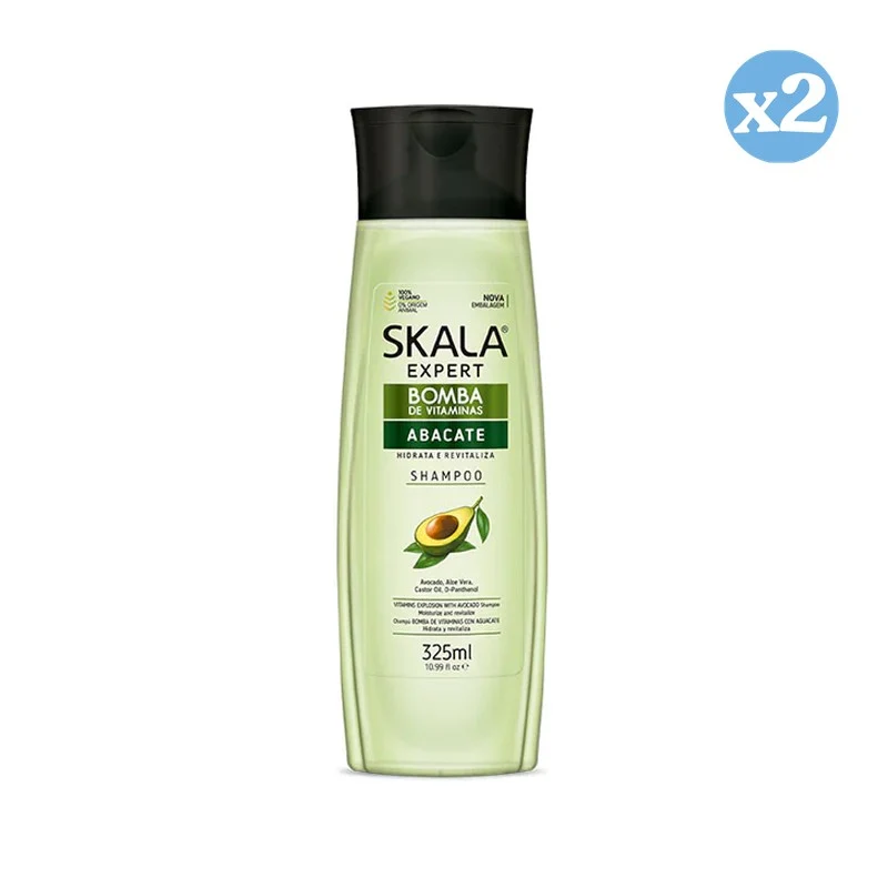 Pack 2x - Champu Bomba Vitaminas Abacate 325Ml - Skala