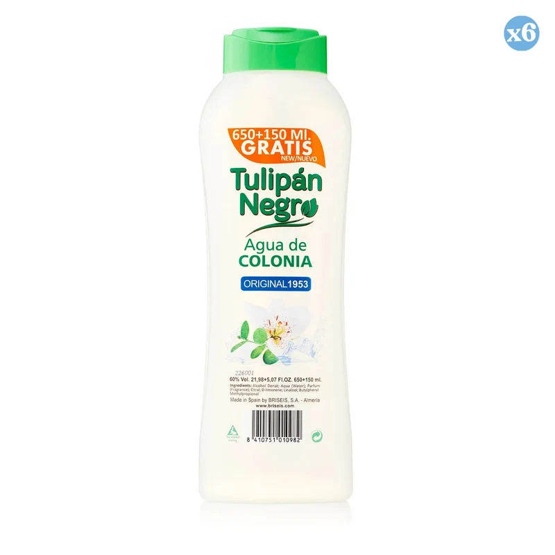 Pack 6x - AGUA DE COLONIA TN ORIGINAL 1953 800 ML - Tulipan Negro