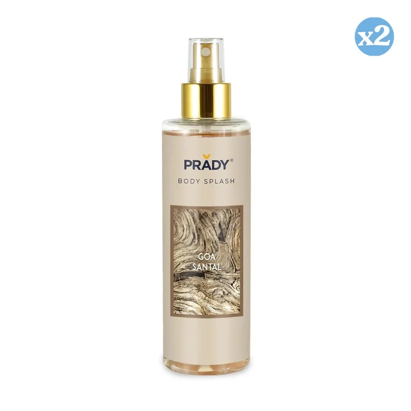 Pack 2x - BODY SPLASH GOA SANTAL! - FEMME - PRADY - Prady