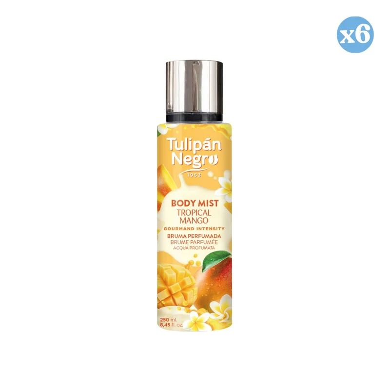 Pack 6x - Body Mist Tropical Mango - Tulipan Negro