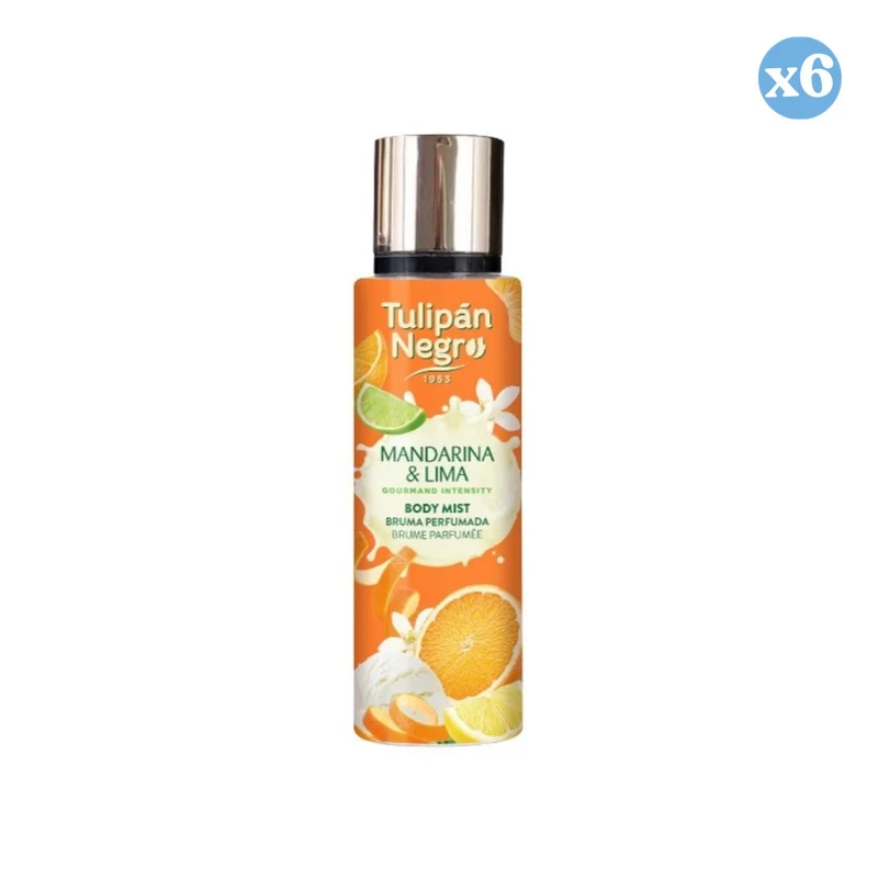 Pack 6x - Body Mist Mandarina y Lima - Tulipan Negro