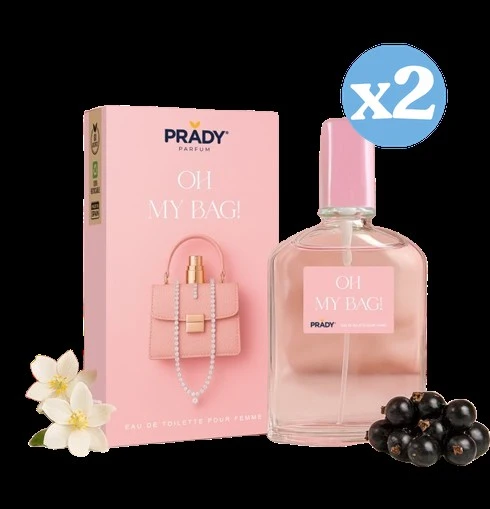 Pack 2x - Eau de Toilette Oh my Bag! pour Femme - Prady - Prady