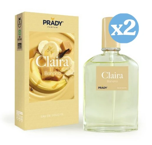 Pack 2x - Eau de Toilette Claira Banana pour Femme - Prady - Prady