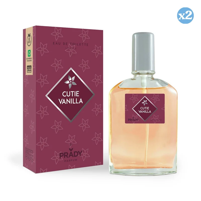 Pack 2x - EAU DE TOILETTE UNISEX CUTIE VANILLA - PRADY - Prady