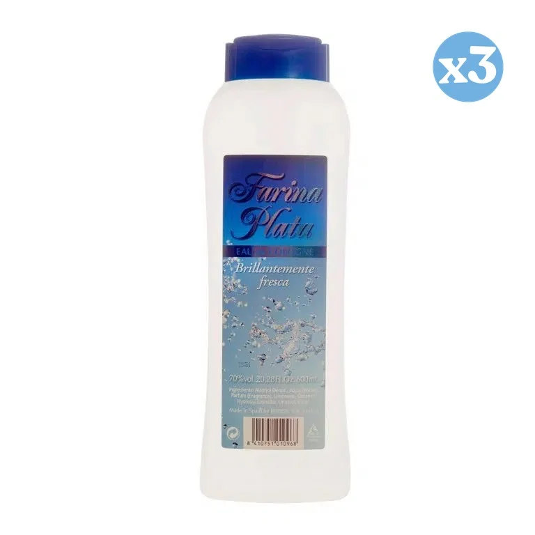 Pack 3x - COLONIA FARINA PLATA 600 ML - Tulipan Negro