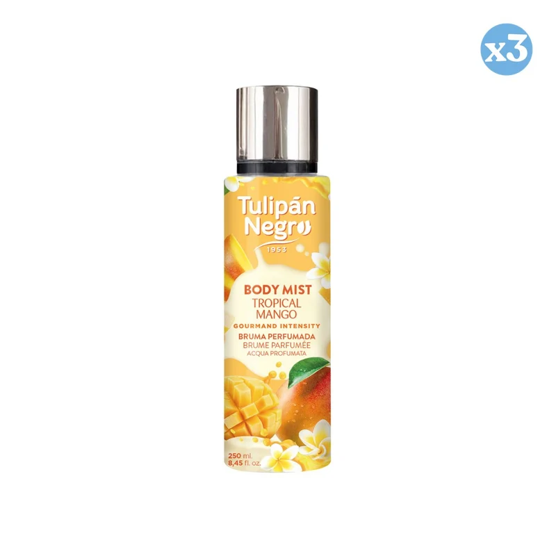 Pack 3x - Body Mist Tropical Mango - Tulipan Negro