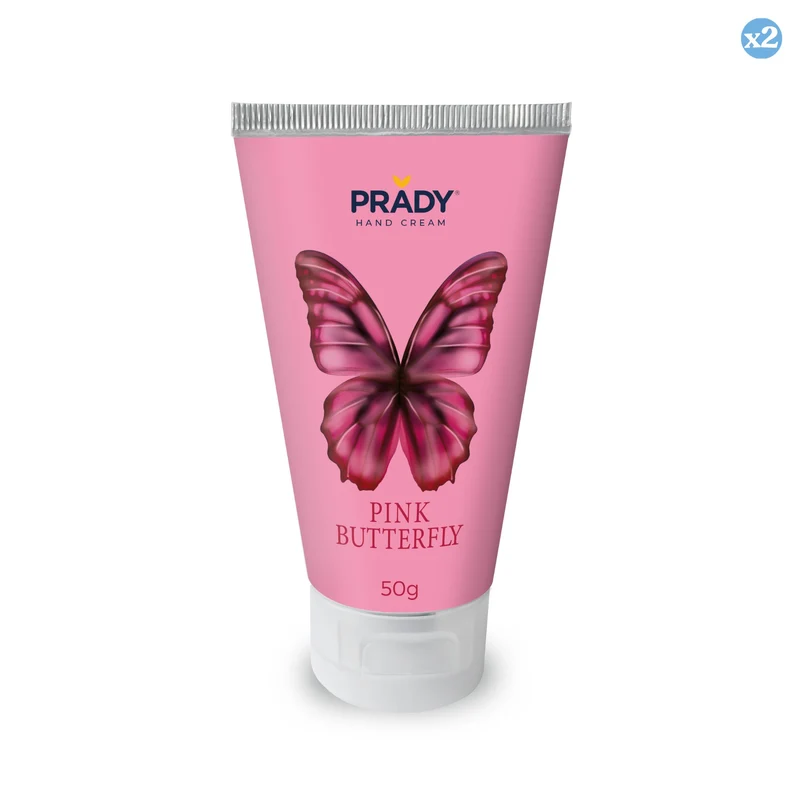 Pack 2x - CREMA DE MANOS PINK BUTTERFLY - Prady