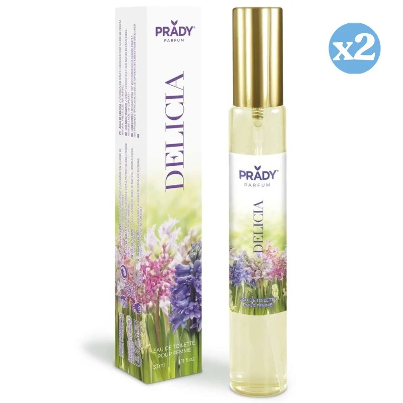 Pack 2x - EAU DE TOILETTE 33ML DELICIA - Prady