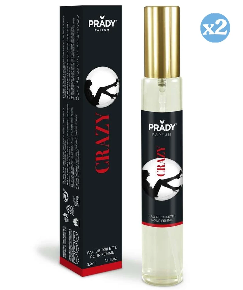 Pack 2x - EAU DE TOILETTE 33ML CRAZY - Prady