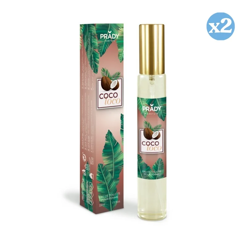 Pack 2x - EAU DE TOILETTE 33ML COCO LOCO FRUTAL - Prady