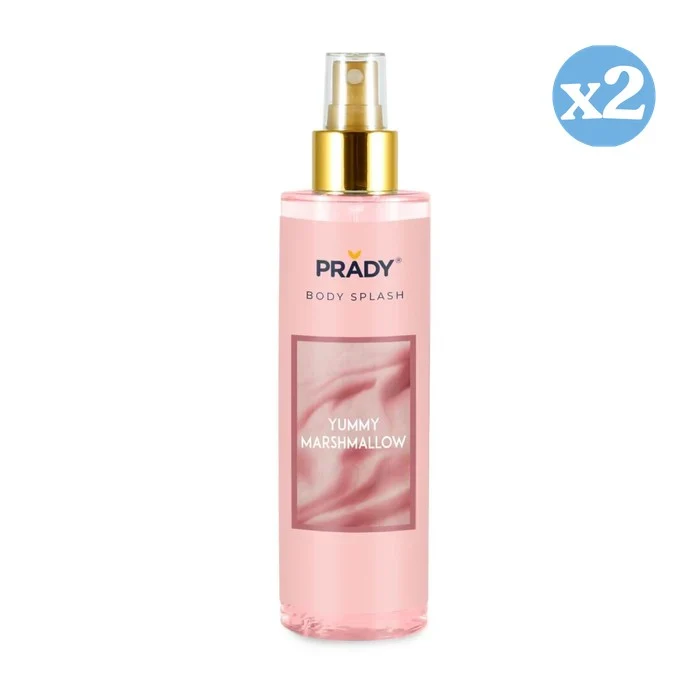 Pack 2x - Body Splash Yummy Marshmallow - 250ml - Prady - Prady