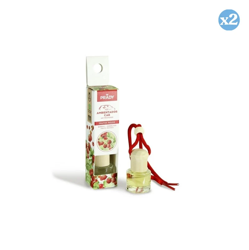 Pack 2x - AMBIENTADOR COCHE FRUTOS ROJOS PRADY 6ML - Prady