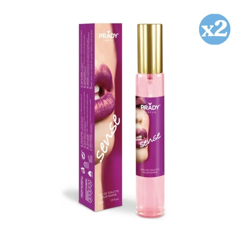 Pack 2x - EAU DE TOILETTE 33ML SENSE - Prady