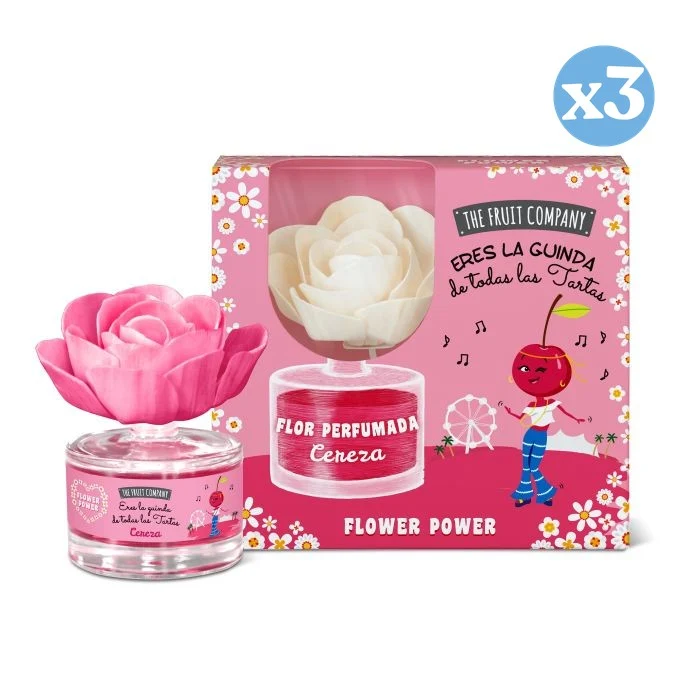 Pack 3x - Flor Perfumada Cereza - The Fruit Company - The Fruit Company