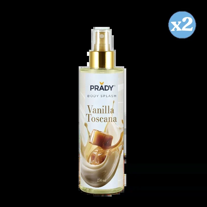 Pack 2x - BODY SPLASH VANILLA TOSCANA - FEMME - Prady