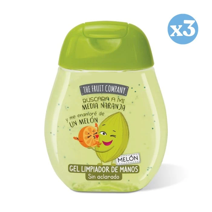 Pack 3x - GEL LIMPIADOR DE MANOS MELON - THE FRUIT COMPANY - The Fruit Company