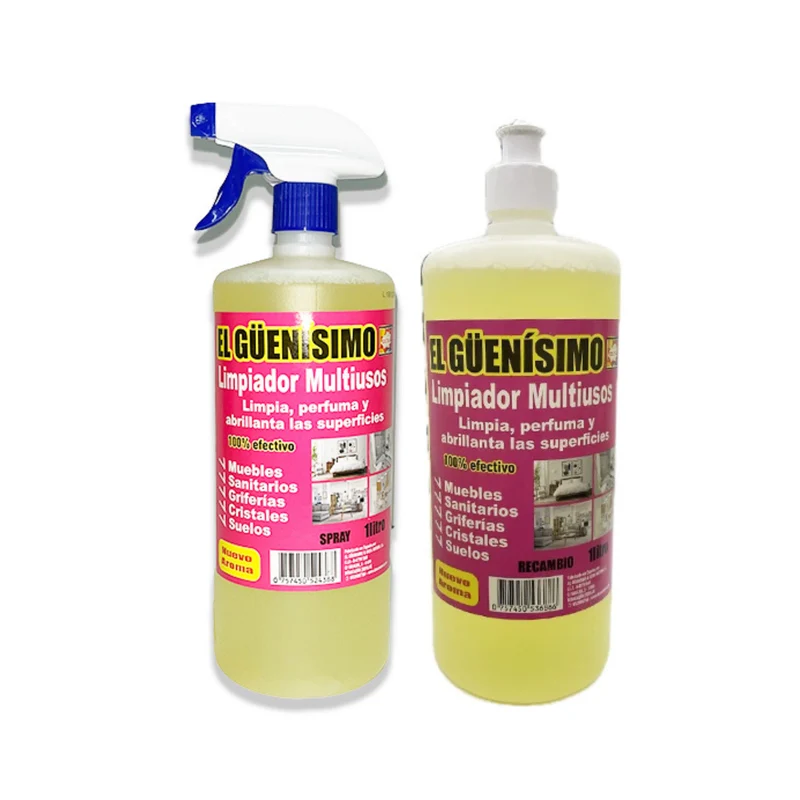 Limpiador Multiusos en Spray 1000ml + Recambio - El Guenisimo