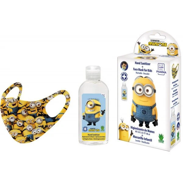 Minions Pack Higienizante y Mascarilla - Disney