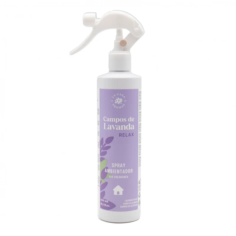 Ambientador Spray Hogar Campos de Lavanda 300 ml - La Casa de los Aromas