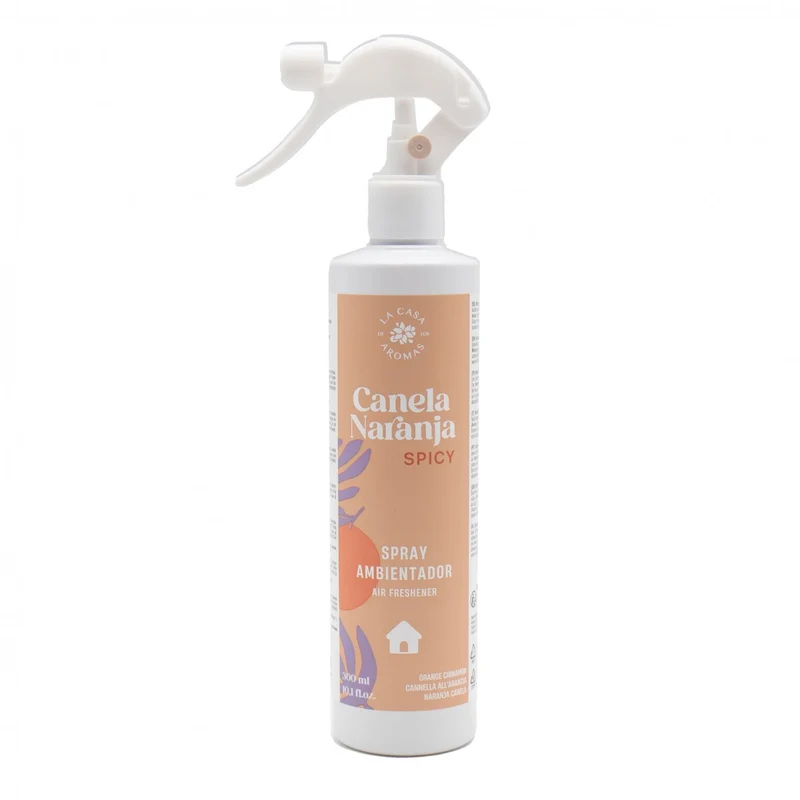 Ambientador Spray Hogar Canela Naranja 300 ml - La Casa de los Aromas