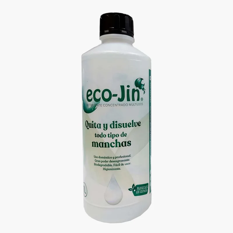 Limpiador Multiusos Concentrado y Quitamanchas - Neutro - 1 Litro - Eco-jin