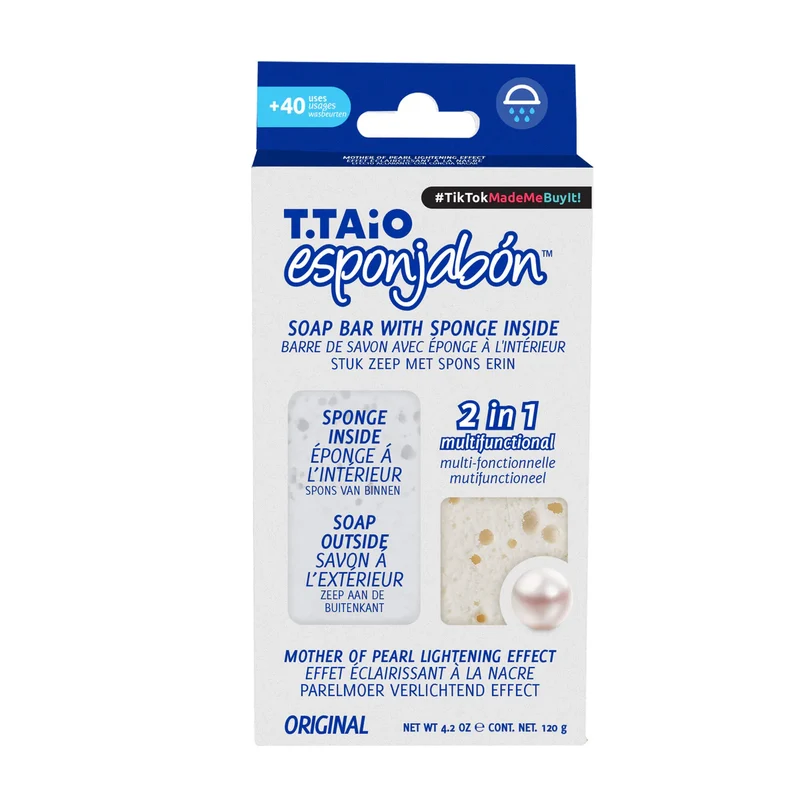 EsponJabón – Esponja + Jabón 2 en 1 – 120 gramos - T.taio