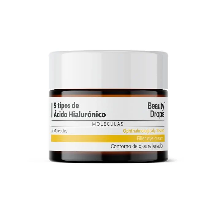 Contorno de Ojos Rellenador con 5 Tipos de ácido Hialurónico 15 ml - Beauty Drops