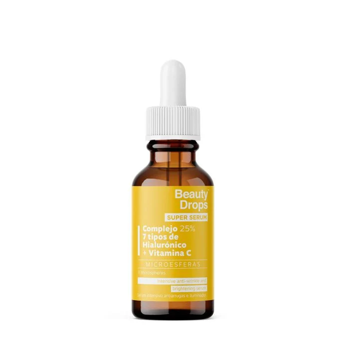 Super Sérum Intensivo Antiarrugas e Iluminador ácido Hialurónico + Vitamina c 30 ml - Beauty Drops