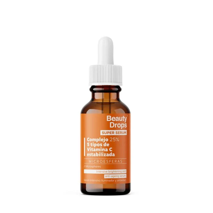 Super Sérum Intensivo Iluminador y Antiedad con Vitamina c Estabilizada 30 ml - Beauty Drops